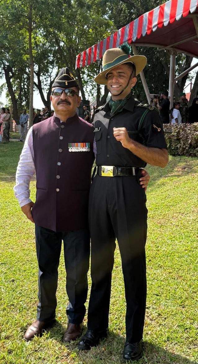 Deepit Sharma from Pathankot commissioned as Lieutenant in the Indian Army.